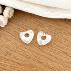 Coeur "Lovo" acétate-Boucles d'oreilles-instants-plaisirs-Blanc-Instants Plaisirs | Bijoux