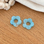 “Flora” acetate flowers-Earrings-instants-plaisirs-Azurin Blue-Instants Plaisirs | Jewelry