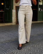 Vaqueros Valeria beige