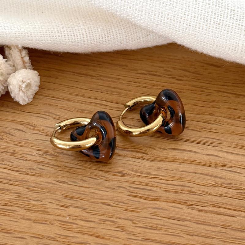 Pendientes Aros Acero Leopardo “Lovo”