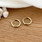 Pendientes Aros “Mini Stelo” Acero Dorado