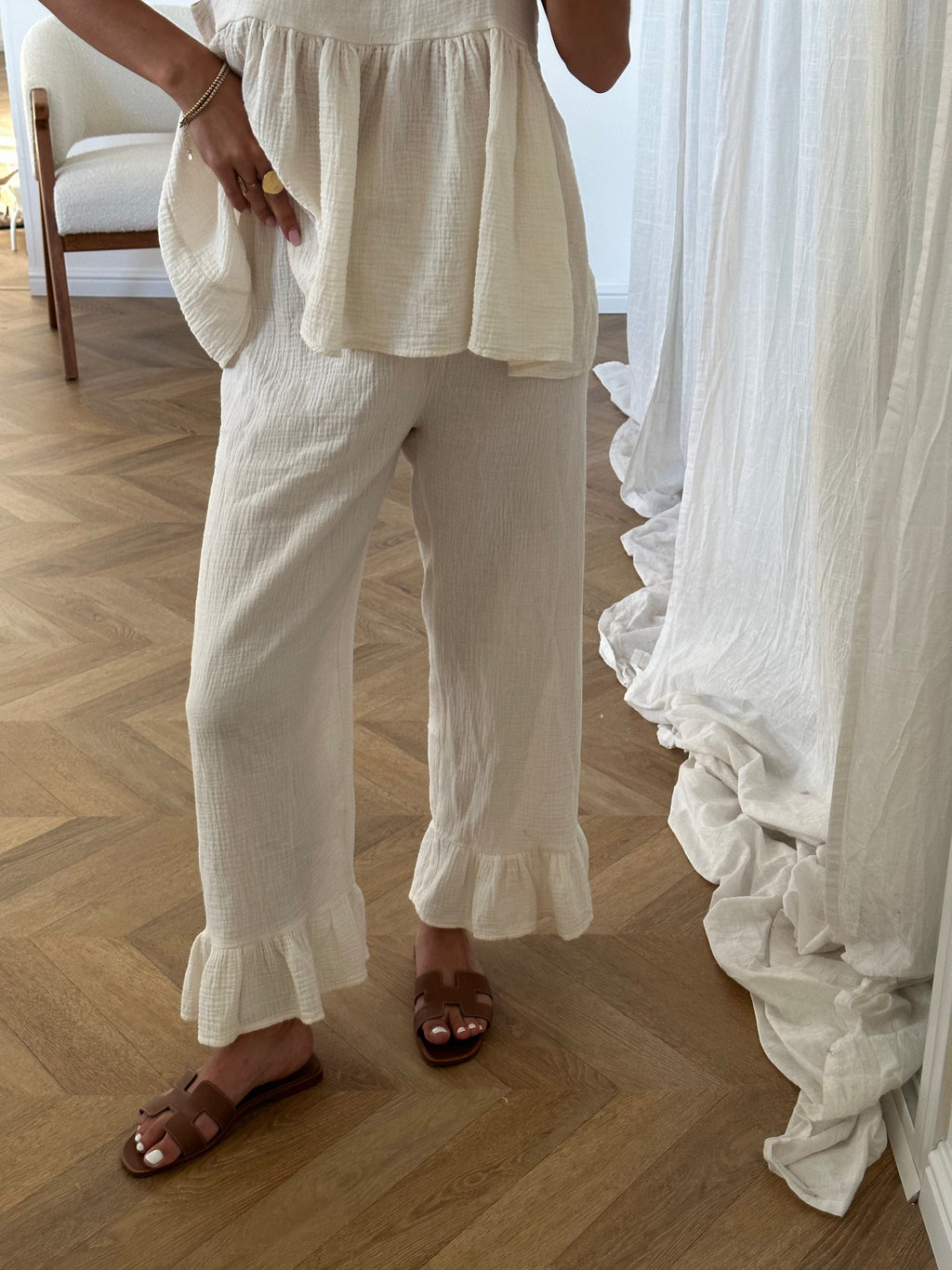 Pantalón Palma Crema