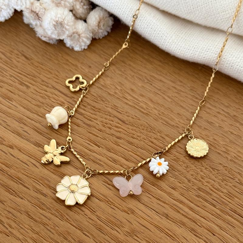 Collar de acero "Eloria"-Collares-Instants Plaisirs • Joyas-Instants Plaisirs | Joyas