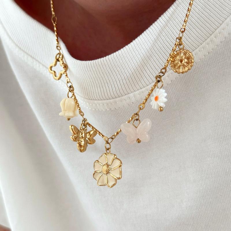 Collar de acero "Eloria"-Collares-Instants Plaisirs • Joyas-Instants Plaisirs | Joyas