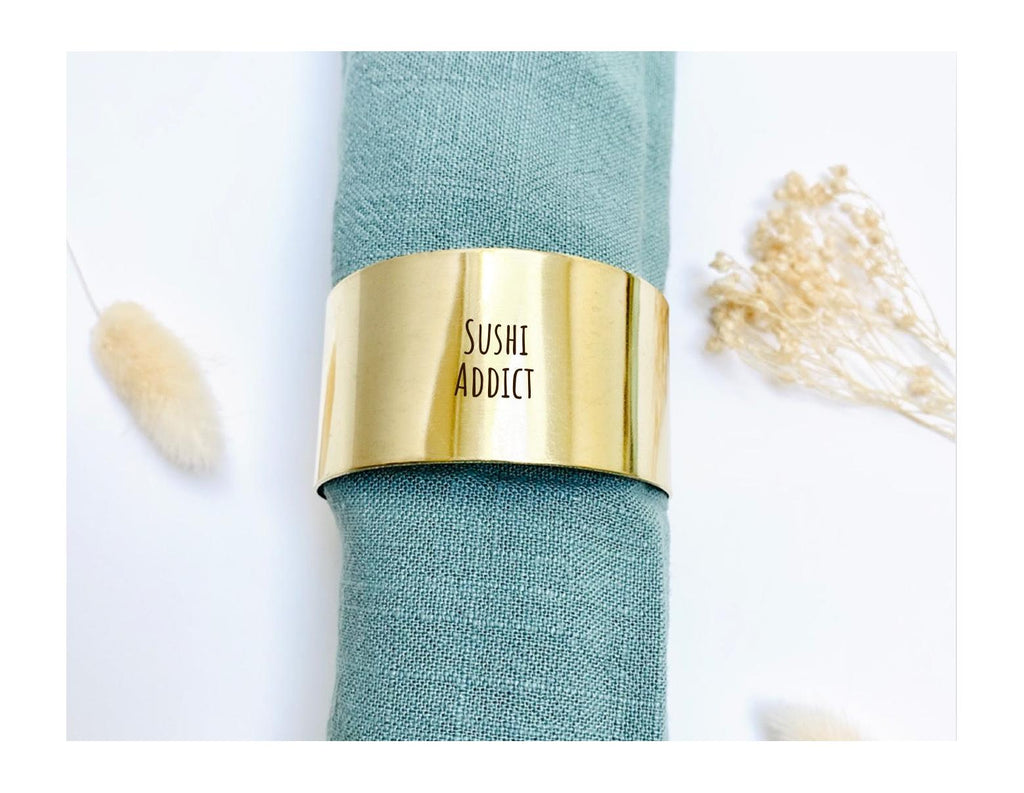 Personalized Brass Napkin Ring