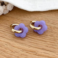 Créoles "Flora" lavande acier-Boucles d'oreilles-instants-plaisirs-Instants Plaisirs | Bijoux