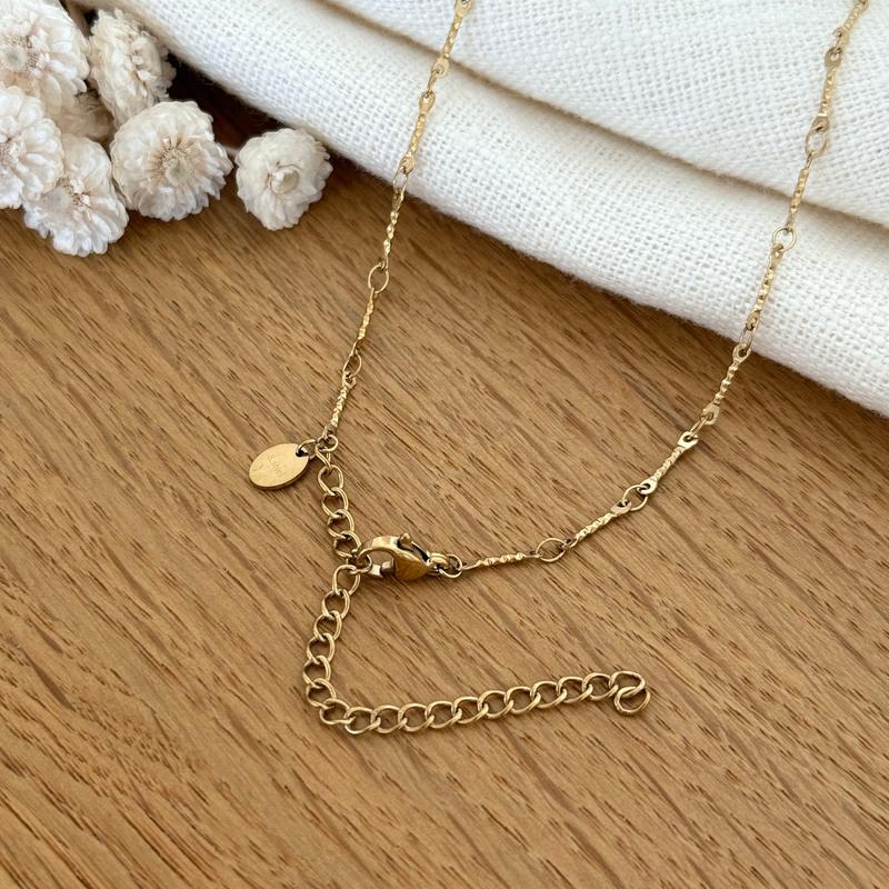 Collier "Tortue" vert acier-Colliers-Instants Plaisirs • Bijoux-Instants Plaisirs | Bijoux