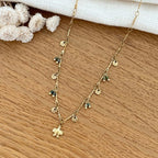 Collier "Tortue" vert acier-Colliers-Instants Plaisirs • Bijoux-Instants Plaisirs | Bijoux
