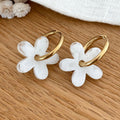 Créoles "Maria" blanc acier-Boucles d'oreilles-instants-plaisirs-Instants Plaisirs | Bijoux