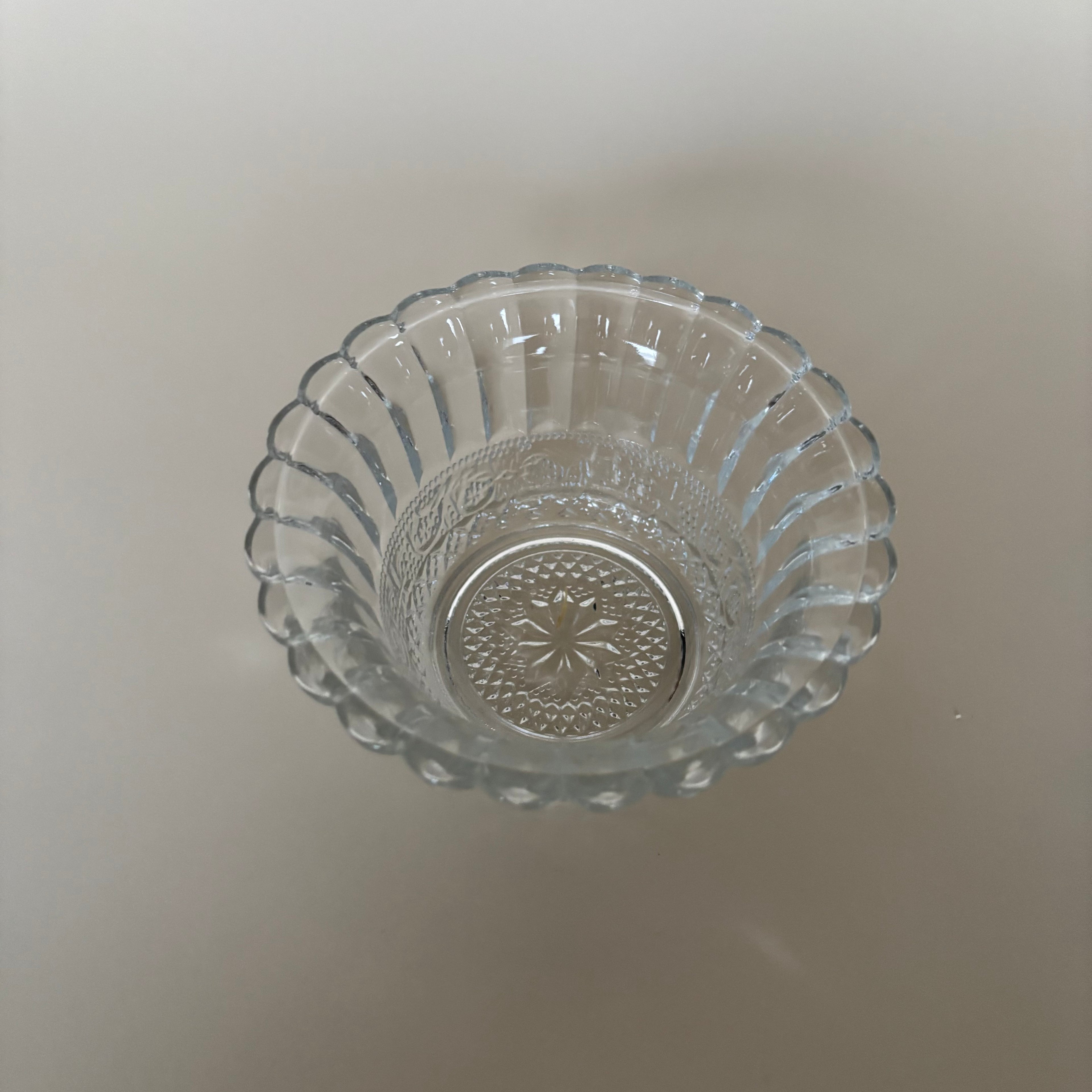 Coupelle En Verre Sicelé Vintage