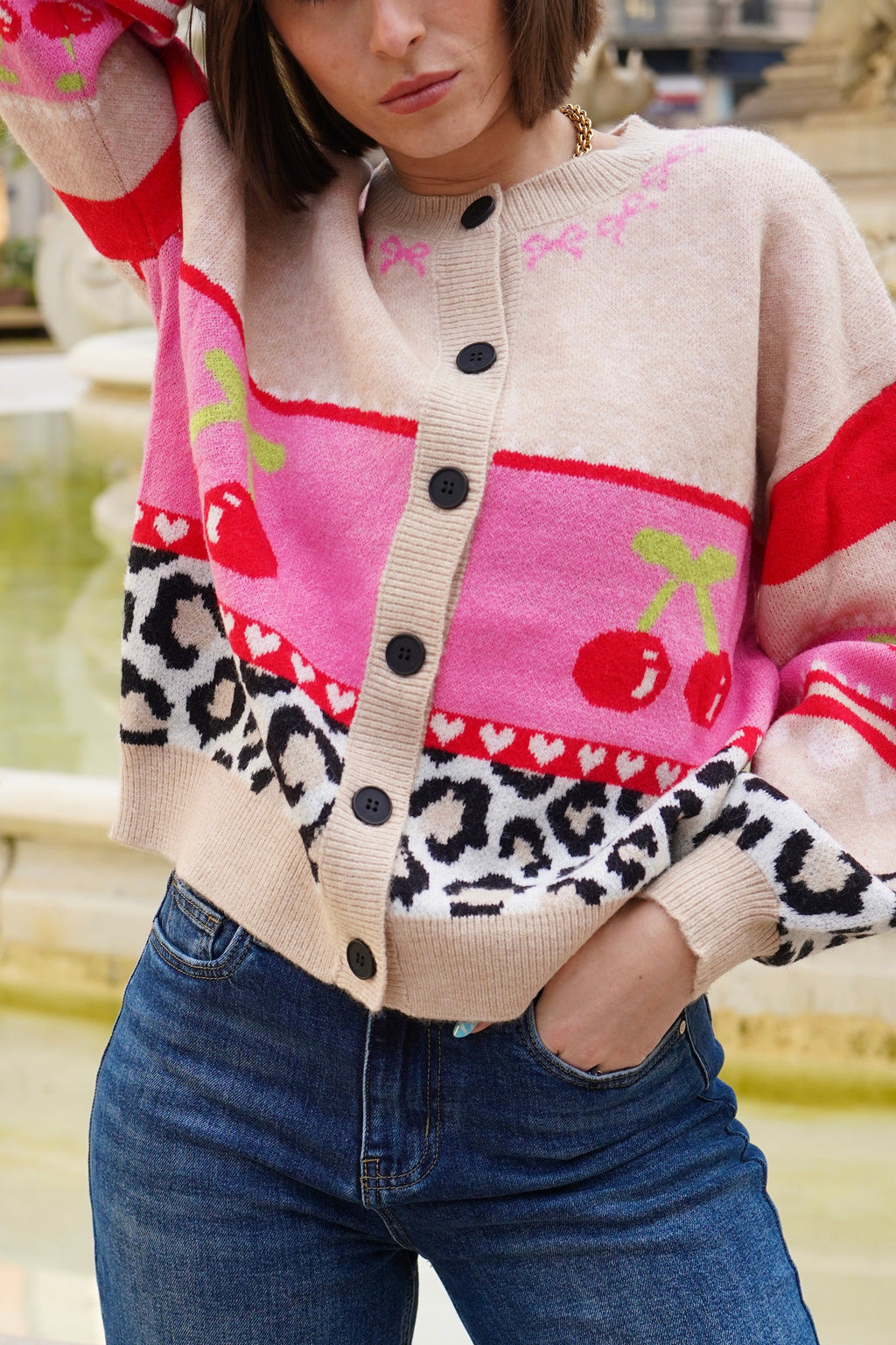 Vest Cherry On The Cake Beige