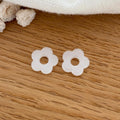 “Mini Flora” flores de acetato-Pendientes-instants-plaisirs-Blanco-Instants Plaisirs | Joyería