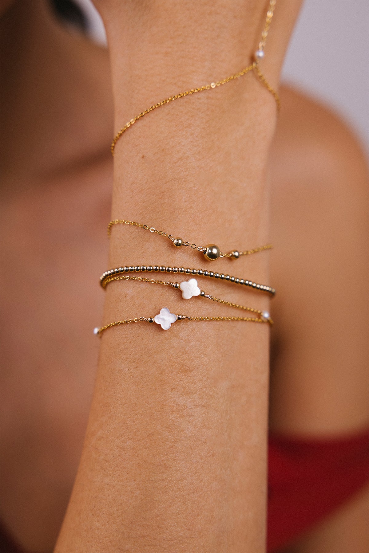 Pulsera-Collar Swan - Nácar
