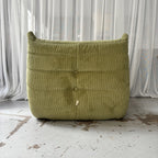 Green Corduroy Velvet Togo Lounge Chair