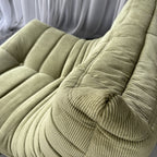 Green Corduroy Velvet Togo Lounge Chair