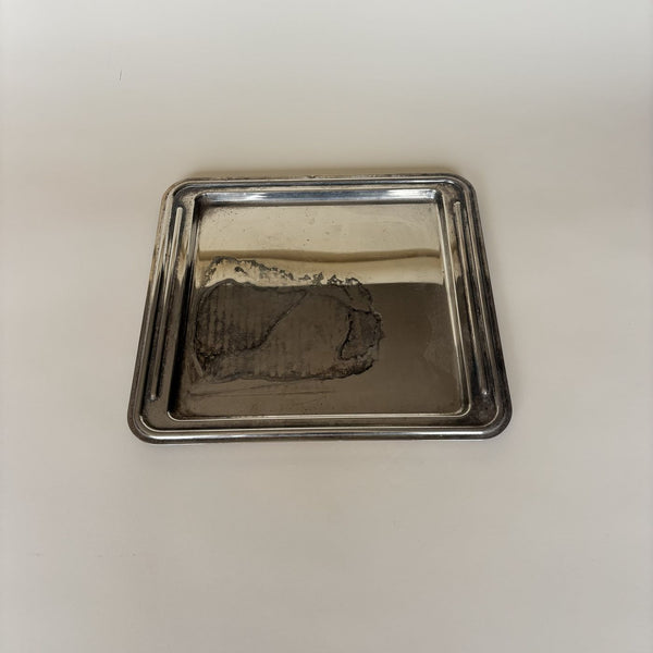 Silver-Plated Metal Tray