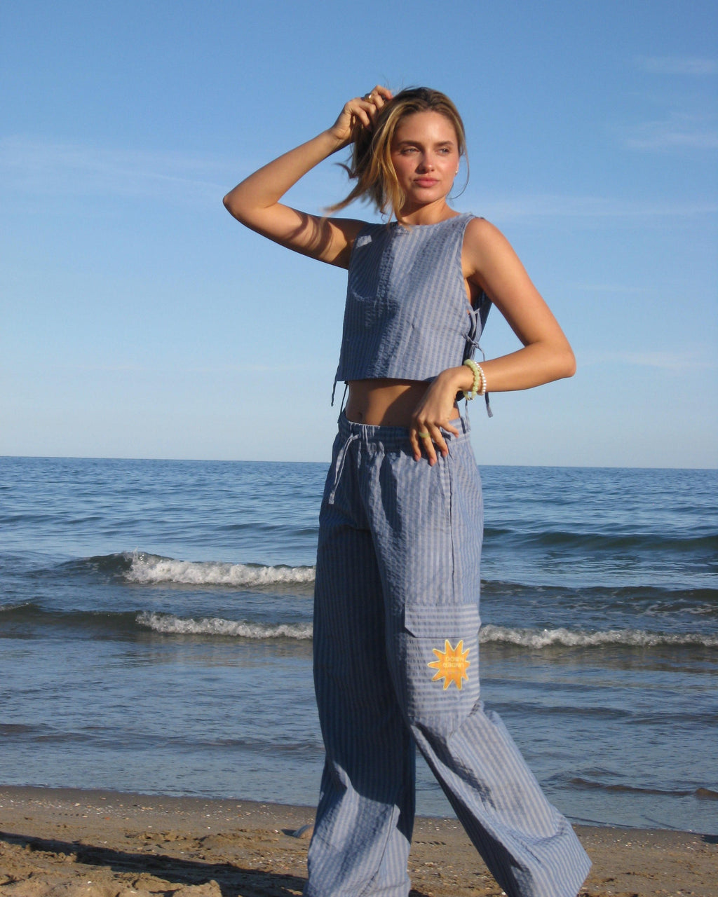 Pantalones largos - Azul