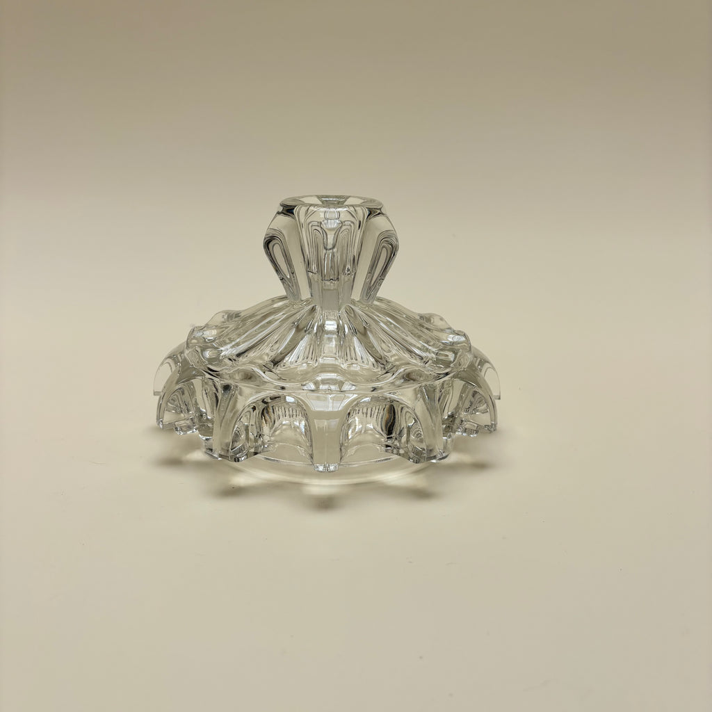 Portavelas De Cristal Vintage