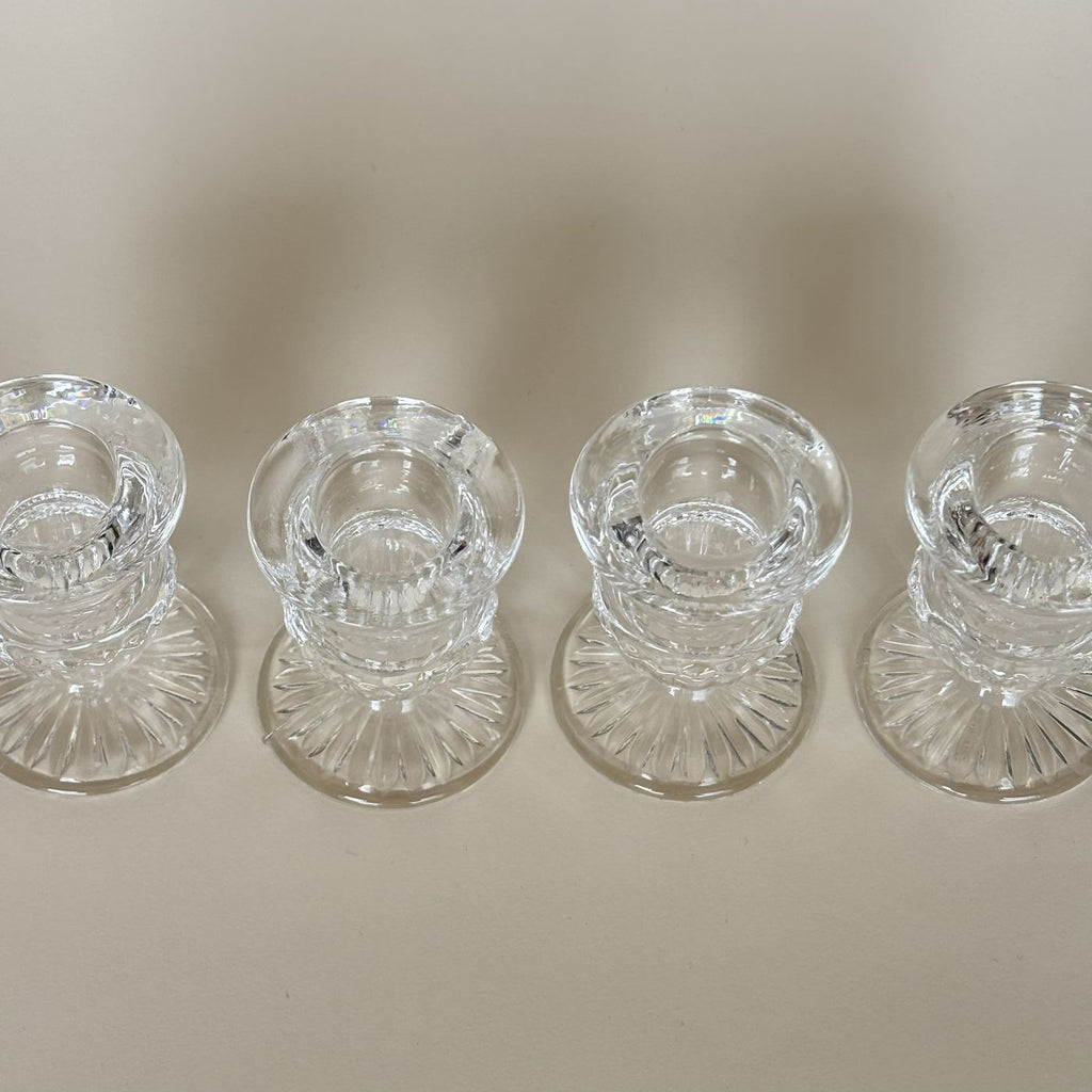 Ensemble De 4 Bougeoir En Verre