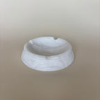 Vintage White Marble Ashtray
