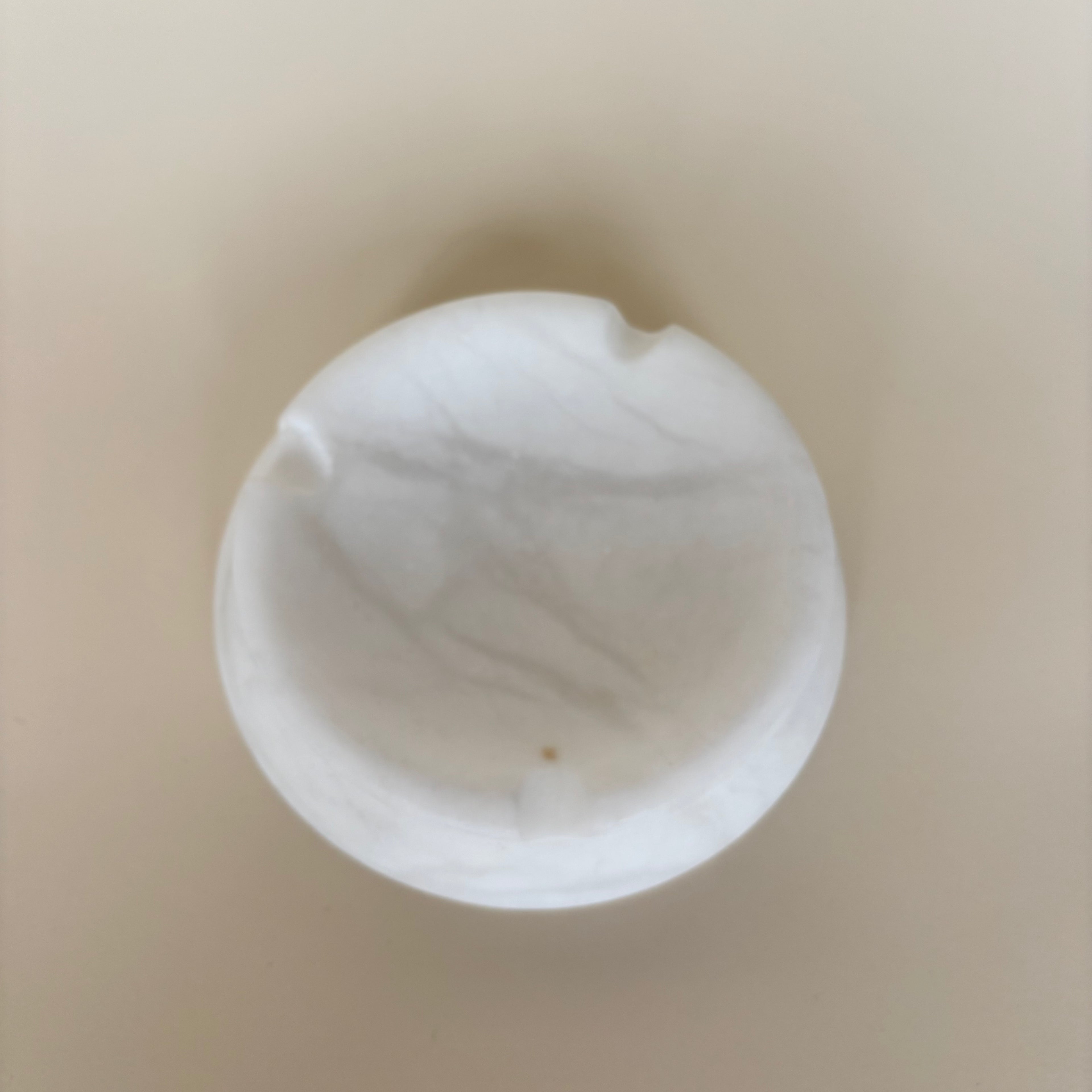 Vintage White Marble Ashtray
