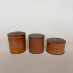 Lot De 3 Boites En Bois Vintage