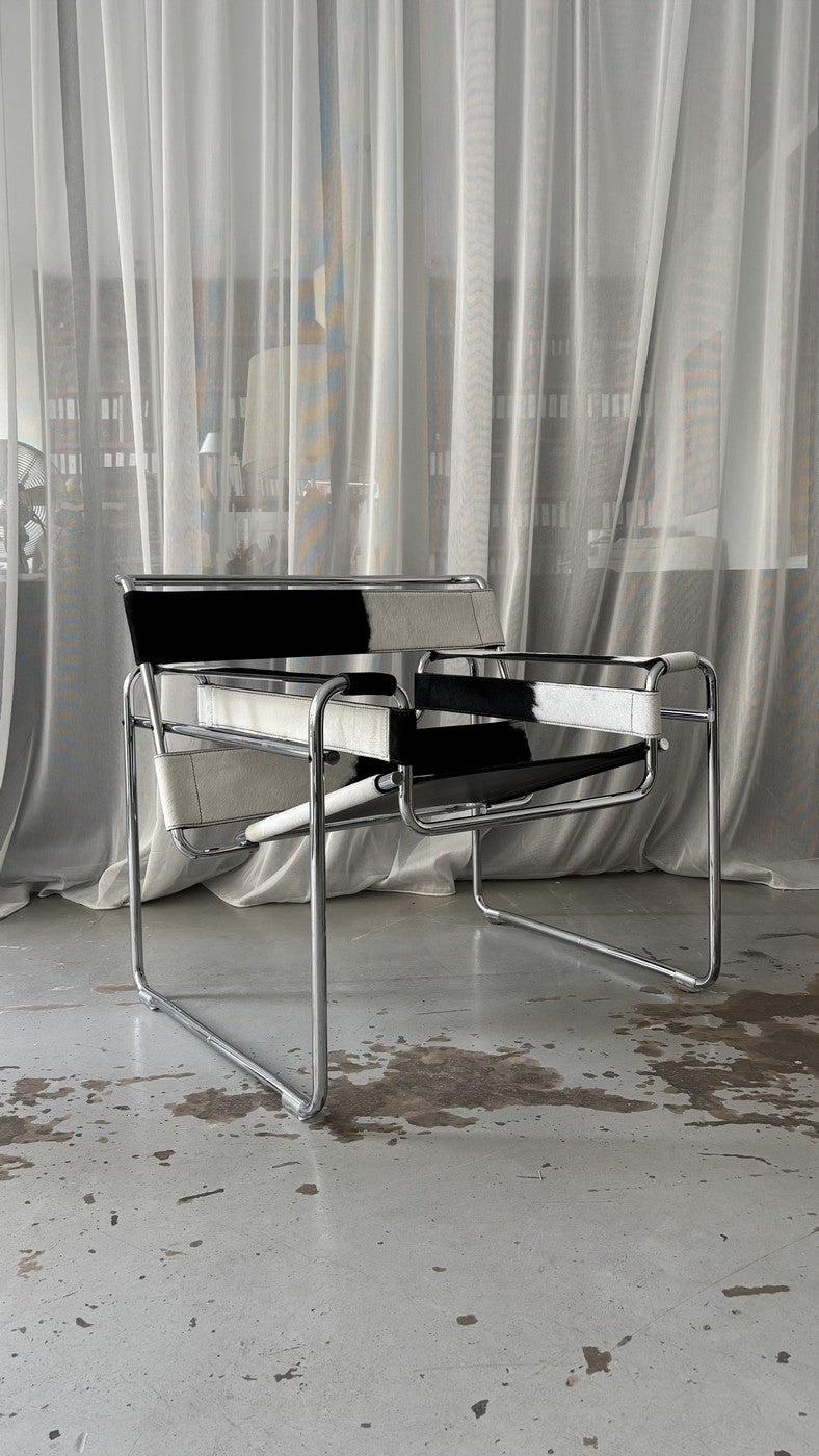 Fauteuil " Wassily" Par Marcel Breuer Pour Gavina