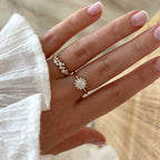Anillo “Garance” bañado en oro-Anillos-instants-plaisirs-50-Instants Plaisirs | Joyas