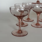 Ensemble De 12 Verres À Pied Rose