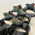 Duck-pattern Napkin Rings