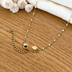 “Katell” steel necklace