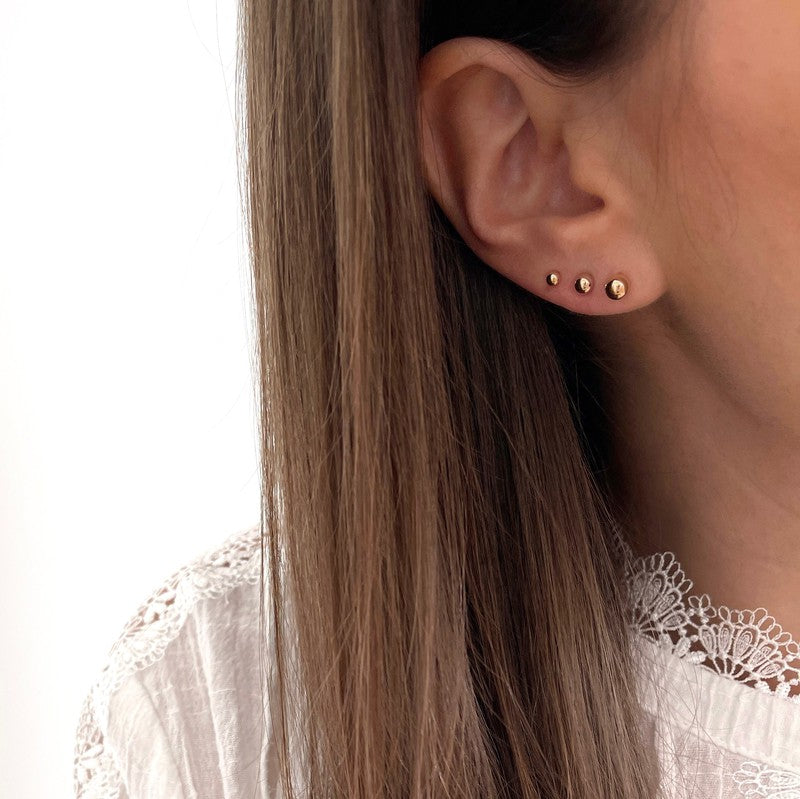 Gold-plated “Bille” earrings-Instants-plaisirs-earrings-0.3cm-Instants Plaisirs | Jewelry
