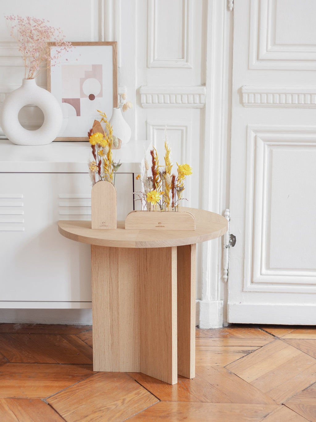 Green Woodpecker Single-Stem Vase