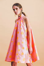 Vestido Paule con lunares oscilantes