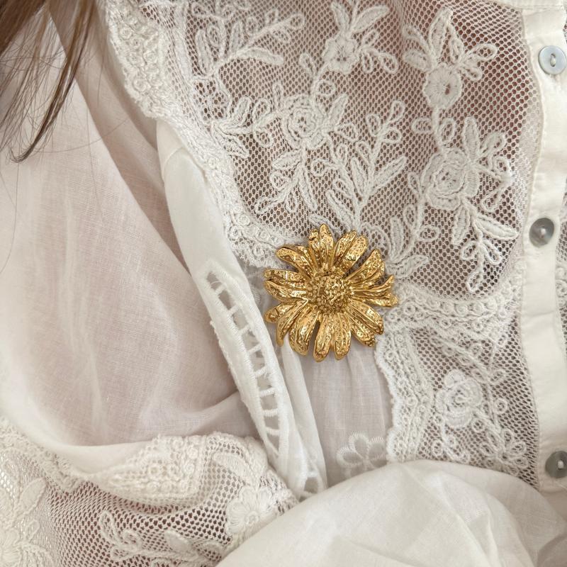 Pin brooch "Agnes" steel-Broche-instants-pleasures-Instants Plaisirs | Jewelry