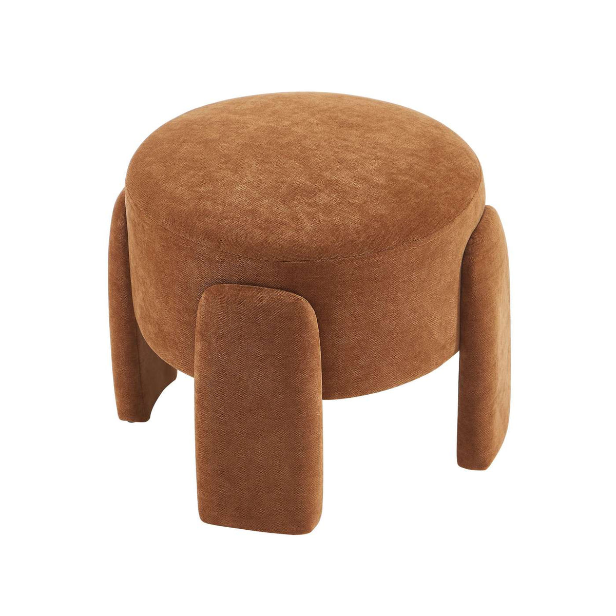 Ina - Pouf - Tissu - Marron