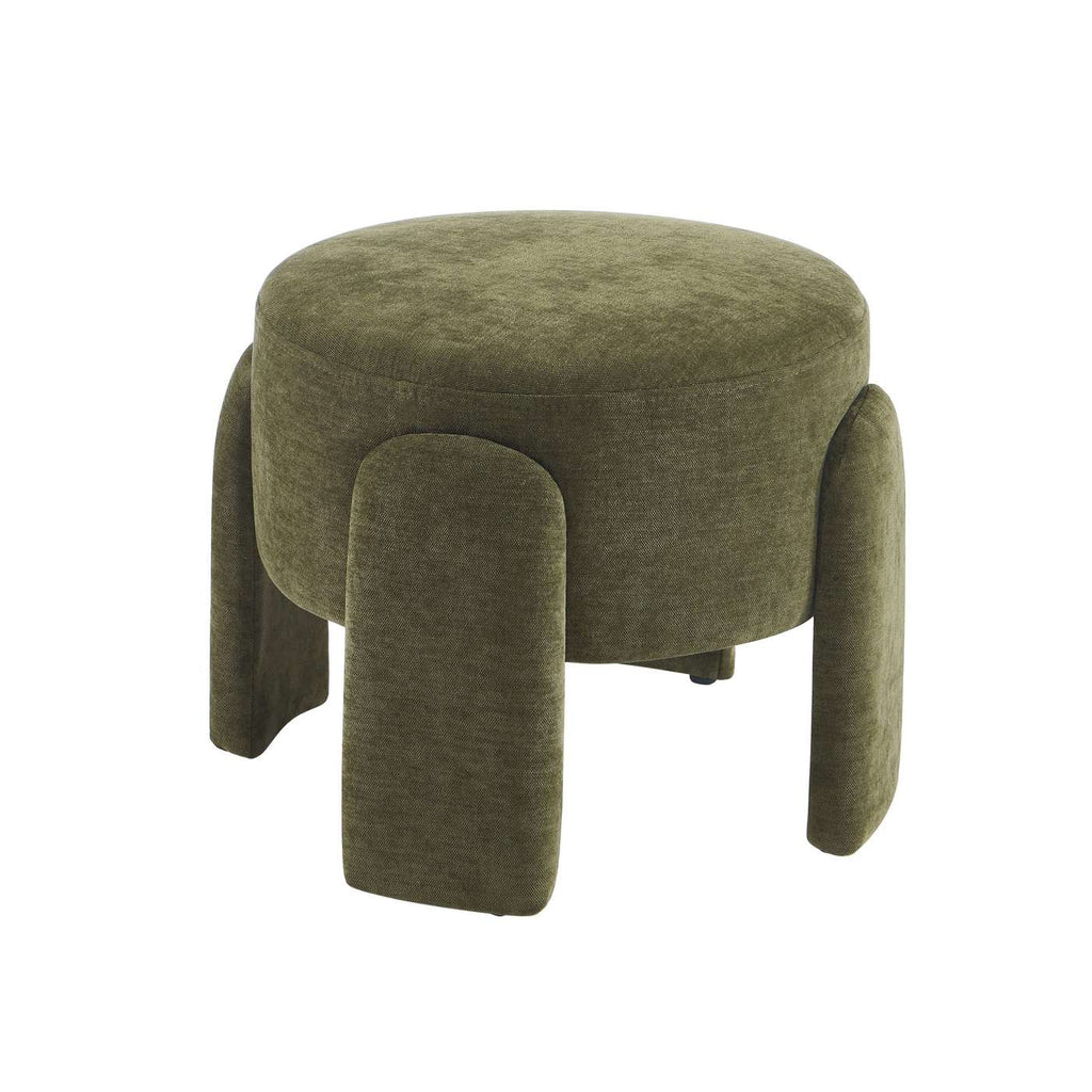Ina - Pouf - Tissu - Vert