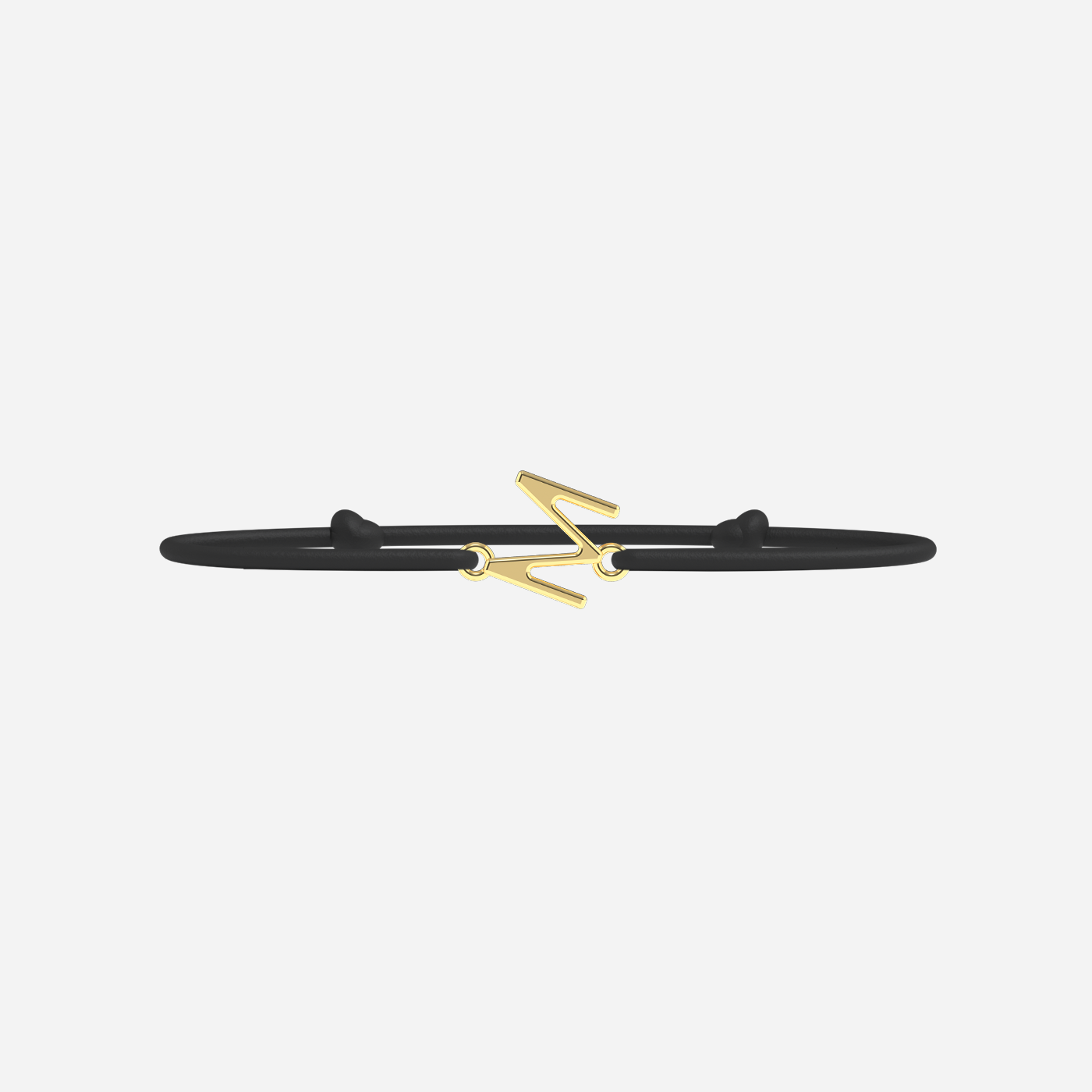 Pulsera M - Dorado - Negro
