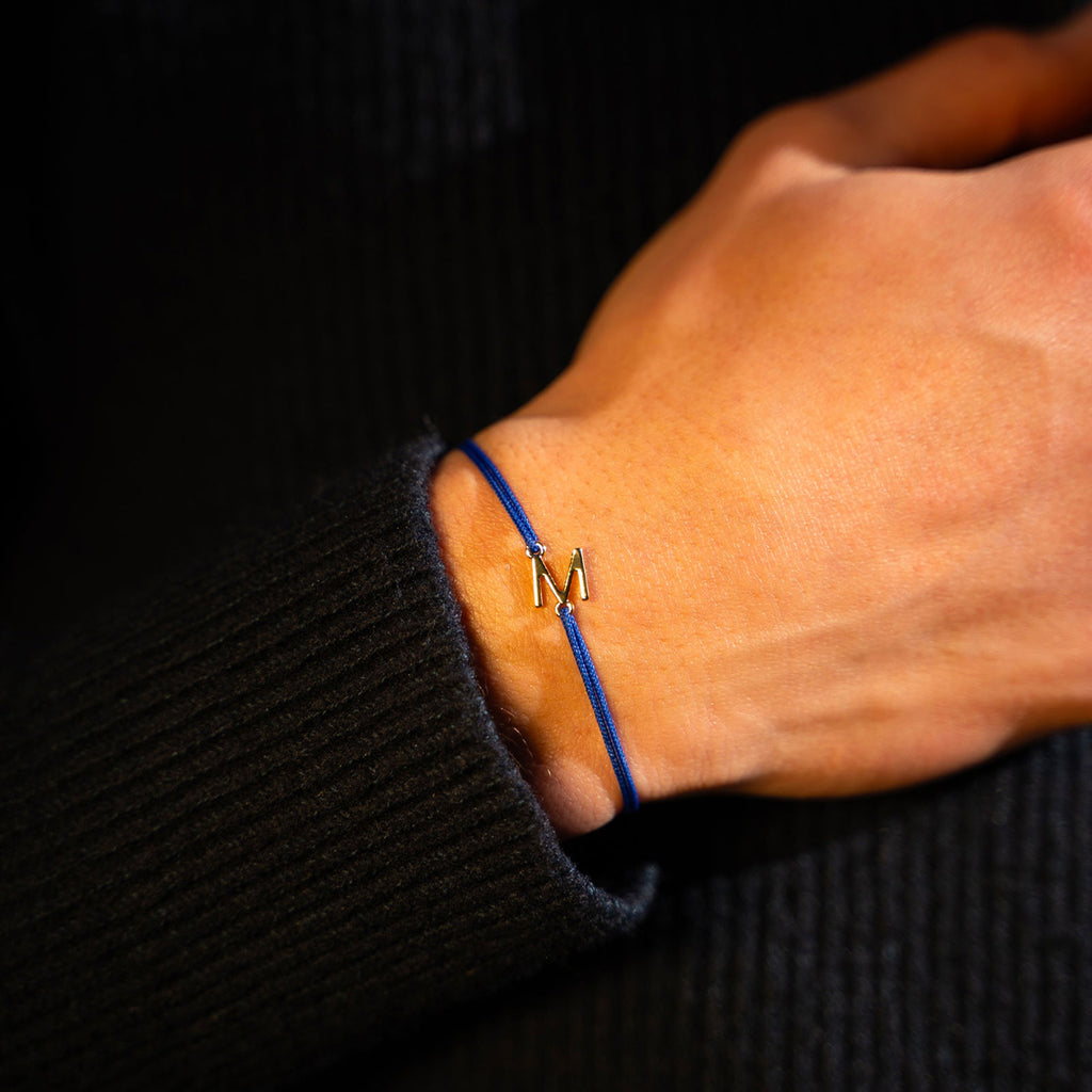 Pulsera M - Dorado - Negro