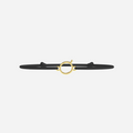 Pulsera Q - Dorado - Negro