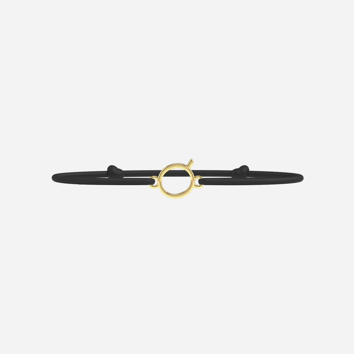 Pulsera Q - Dorado - Negro