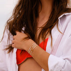 Pulsera U - Oro - Negro