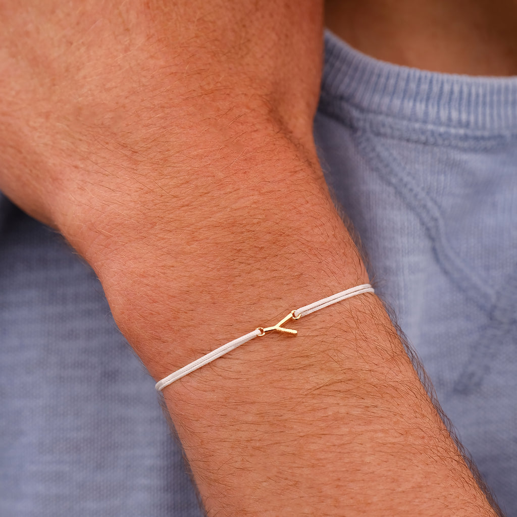 Pulsera Y - Dorado - Negro