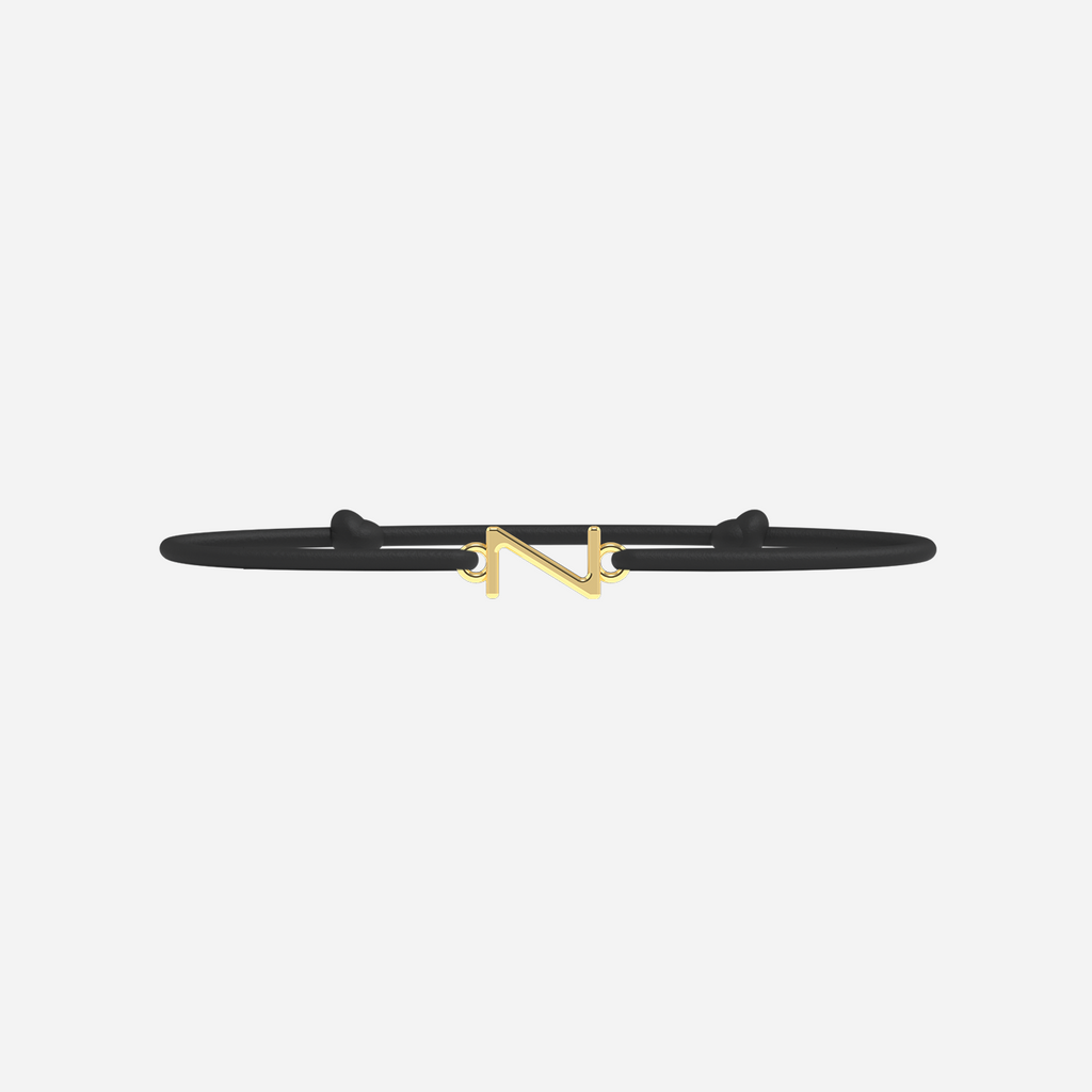 Pulsera Z - Dorado - Negro