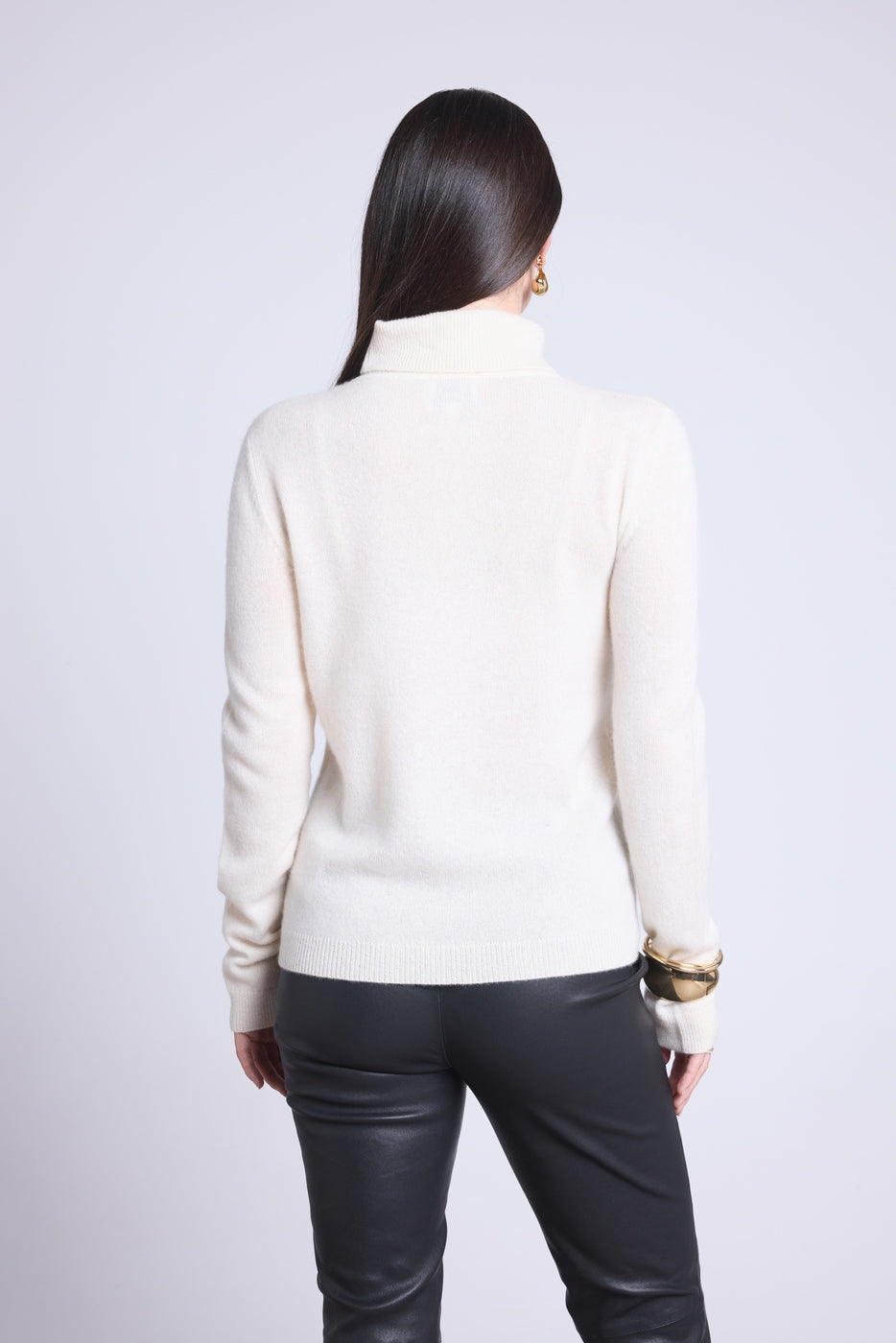 Maglione Collo Alto Iris - Bianco - Donna - 100% Cashmere