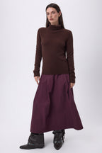 Maglione a collo alto Iris - Marrone cioccolato - Donna - 100% cashmere