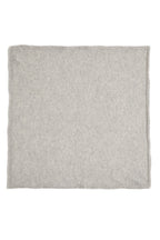 Echarpe Carrée Franges Unisexe Irma En Cachemire - Gris Clair - Femme