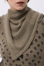 Chusta bandana trójkątna gładka Bandana Irma - Vert Khaki - Kobieta