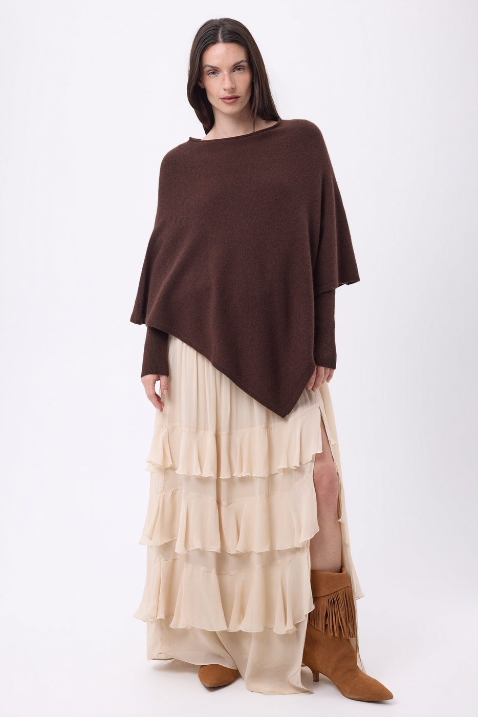 Cappa Poncho Isadora - Americano - Donna - 100% Cashmere