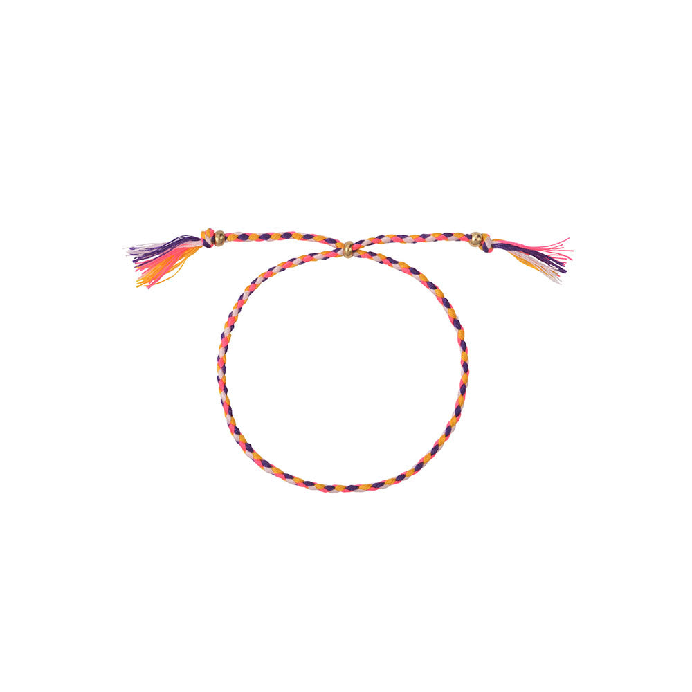 Isla Cord Bracelet Rose/Mustard